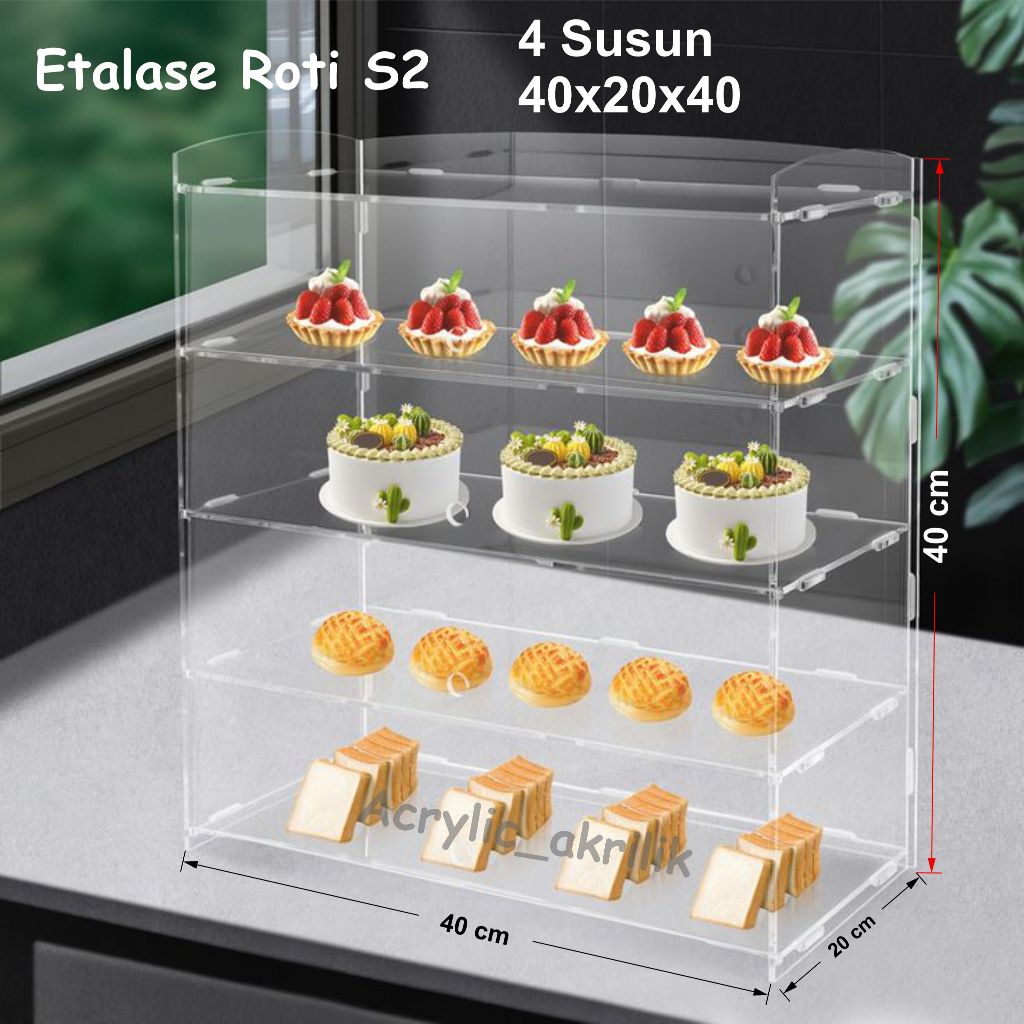 Jual Etalase Makanan S2 akrilik | Shopee Indonesia