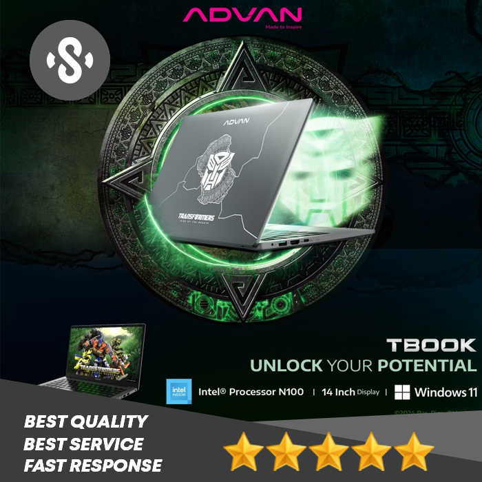 ADVAN Laptop TBook X Transformer | TbookN100 Intel N100 4Gb/128GB 14