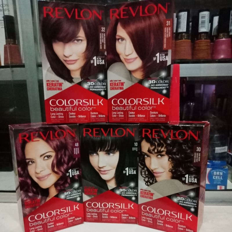 Jual REVLON COLORSILK 3D KERATIN/CAT RAMBUT REVLON | Shopee Indonesia
