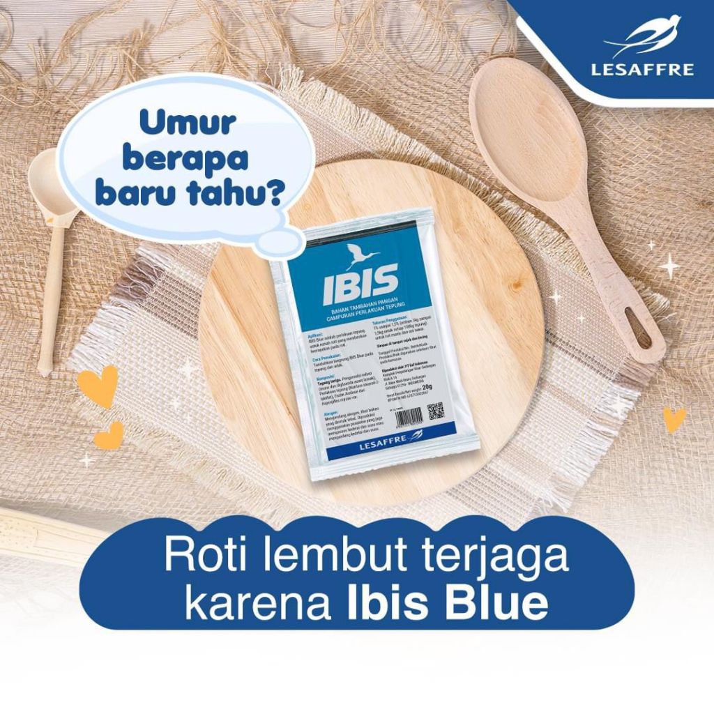 Jual IBIS Blue Ibis Biru Pelembut Roti Kemasan Sachet 10g | Shopee ...