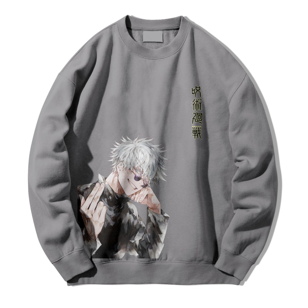 Jual Crewneck sweater Sweatshirt Anime Jujutsu Kaisen Gojo Satoru
