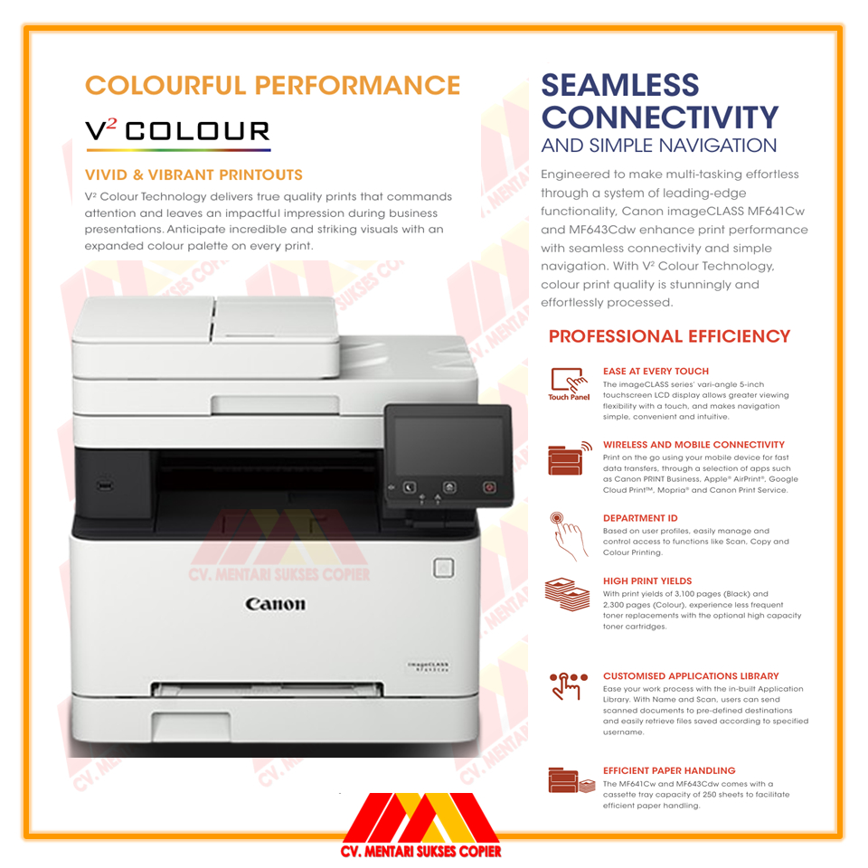 Jual PRINTER LASER COLOR CANON MF643cdw MESIN FOTOCOPY ALL IN ONE ...