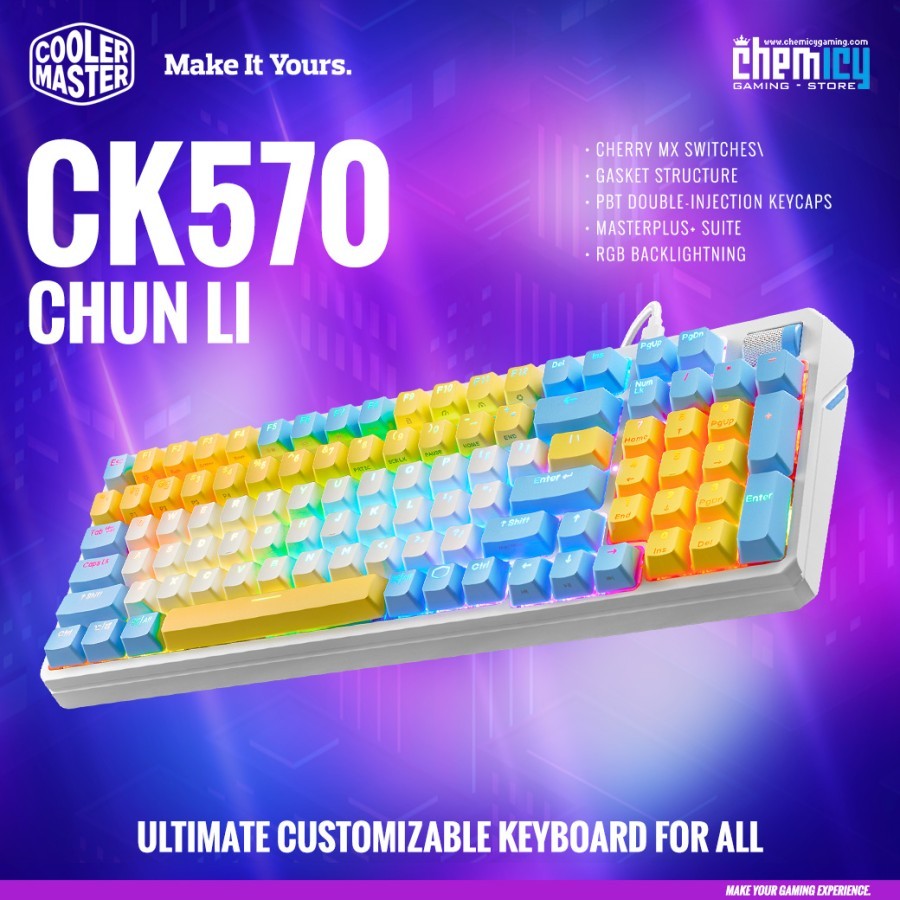 Jual Cooler Master CK570 / SK-570 Chun-Li SF6 Mechanical Gaming ...