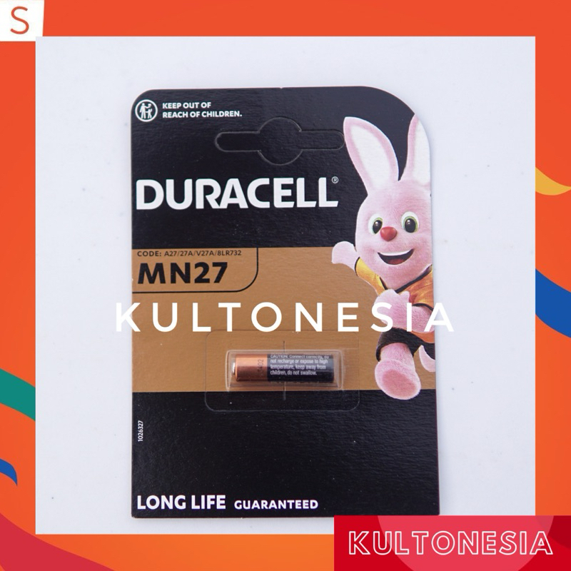 Jual BATERAI DURACELL MN27 BATRE BATTERY MN27 mn 27 A27 27A V27A ...