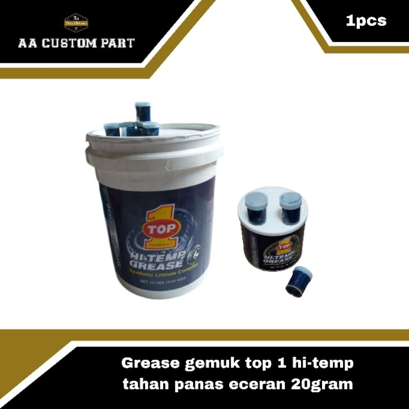 Jual [REPACK] Grease gemuk Top 1 anti panas Hi-temp eceran 200gram ...
