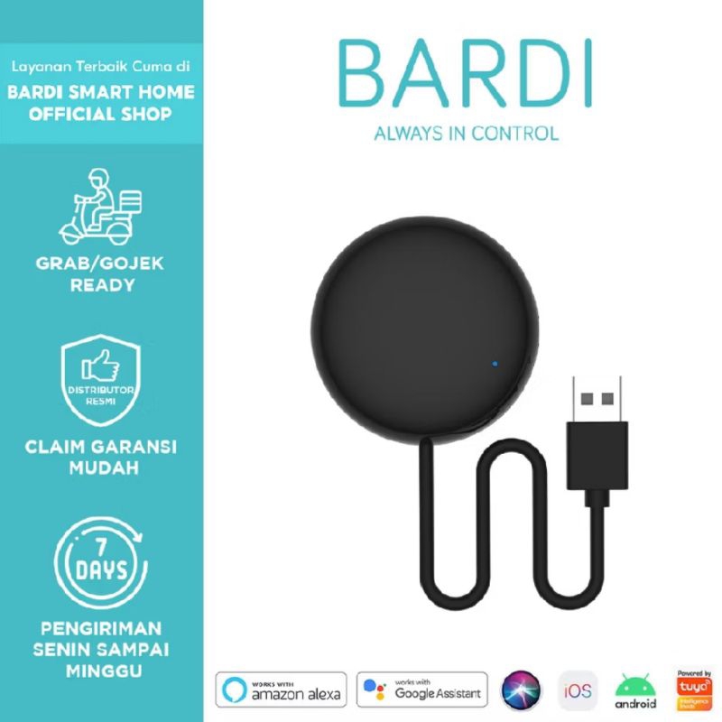 Jual BARDI Official Smart Universal IR Remote 12m (TV,AC,Audio,DVD,Fan ...