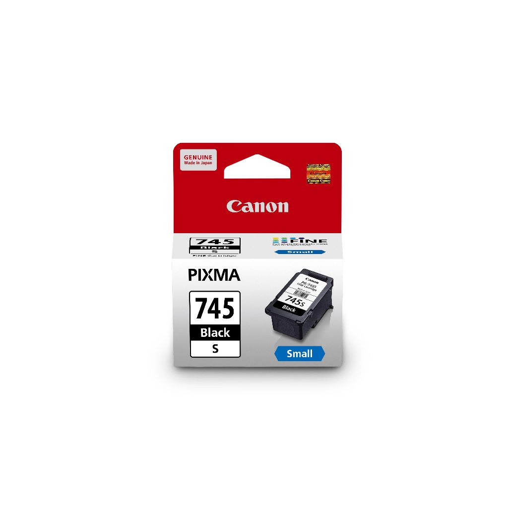 Tinta Original Canon 745 Small Black PG745s - Tinta Canon MG2570s TS207 TS307 TS707 TR4570s TR4670s - Tinta Cartridge Katrid (4)