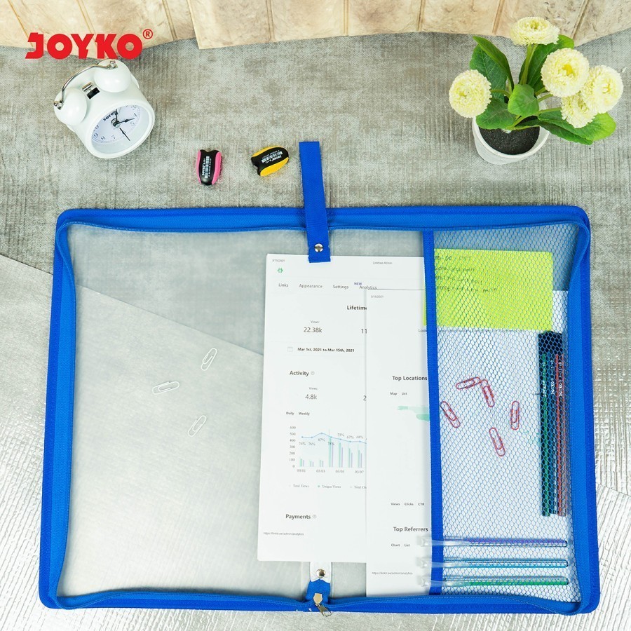 Jual Zipper Bag / Map File Retsleting ZF-2539-1 JOYKO # | Shopee Indonesia