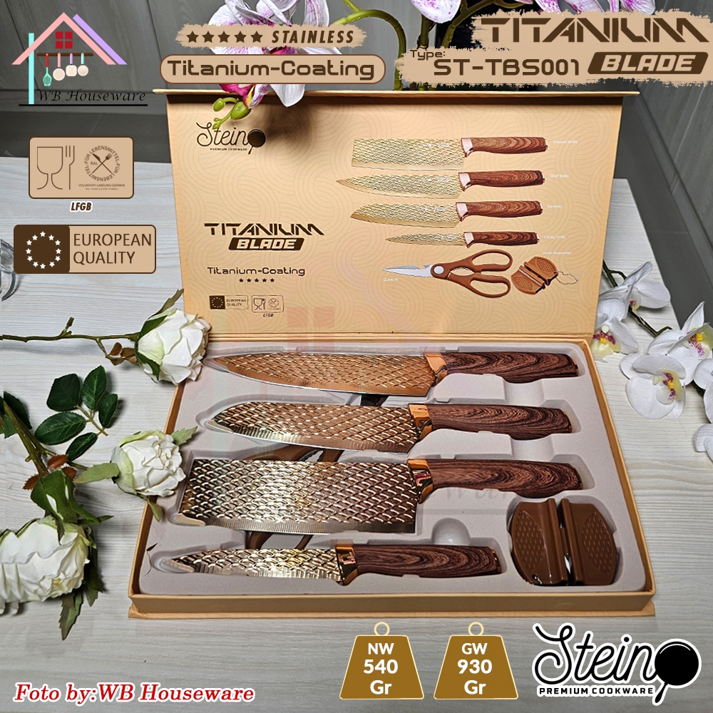 Jual STEIN Pisau set 6 in 1 titanium blade series ST-TBS5001 | Shopee ...