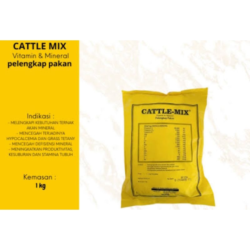 Jual Cattle Mix Premix Untuk Sapi Kambing Dan Hewan Ternak 10 Kg ...