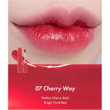 READY R0MND Dewyful Water Tint Glossy Colorful In Coral Chili Up Lilac Cream Liptint