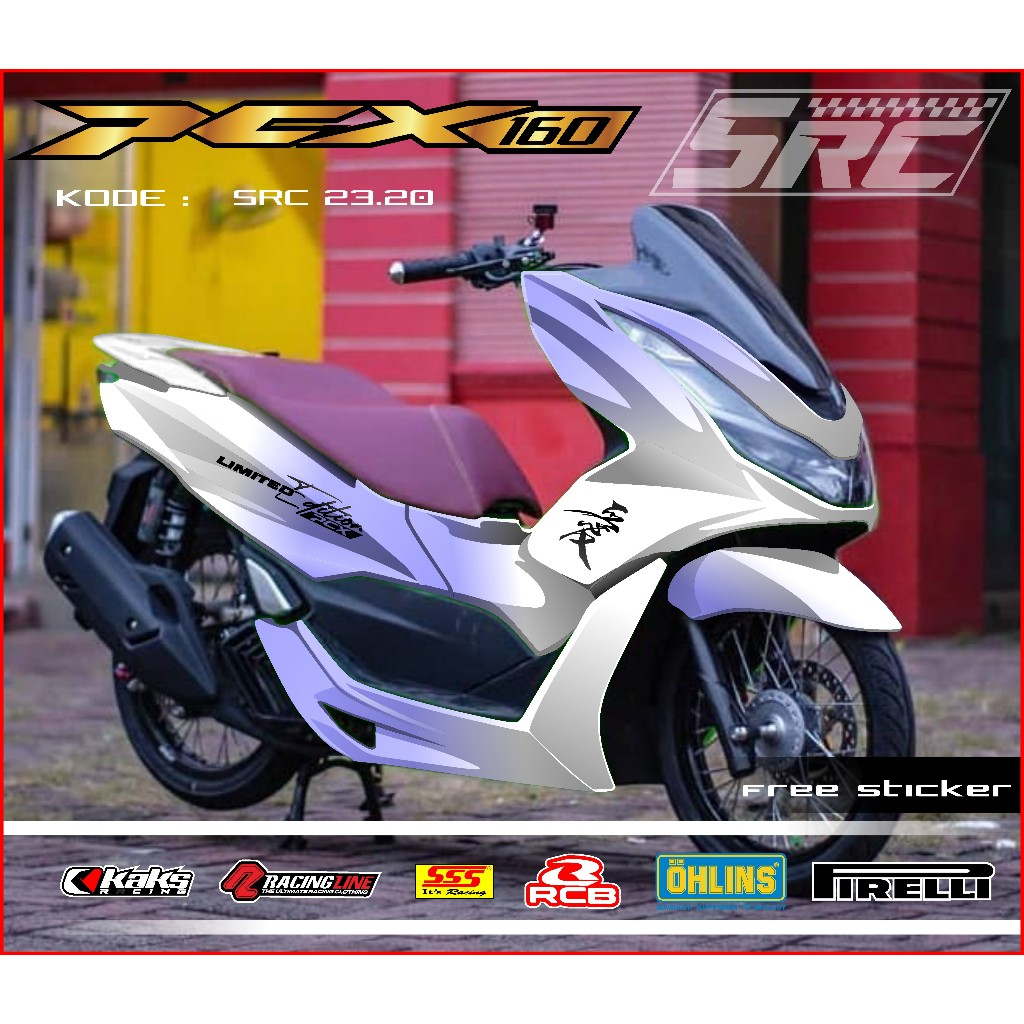 Jual COD Decal Stiker Honda PCX Cbs Abs 160 Tahun 2021 2022 2023 2024 ...