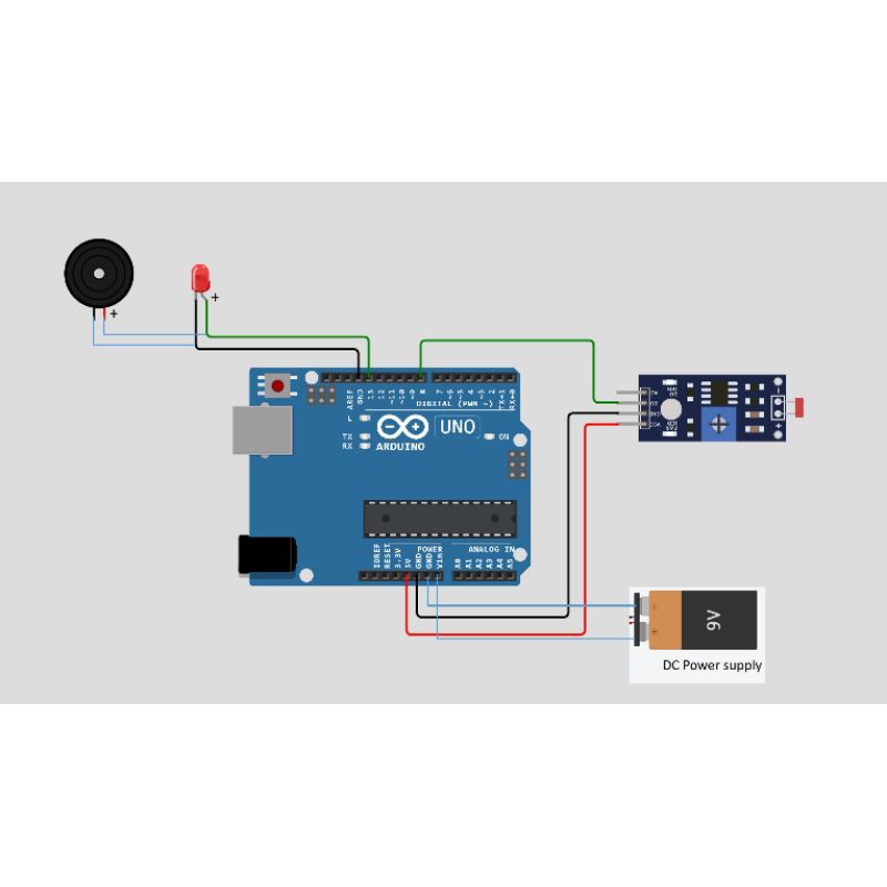 Jual sistem pendeteksi api berbasis arduino uno sensor api buzzer iot ...