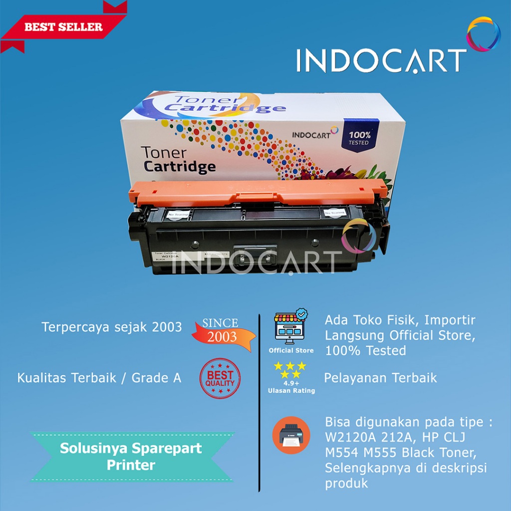 Jual Toner Cartridge Compatible W2120 212A-HP M554 M555 M578 Dengan ...