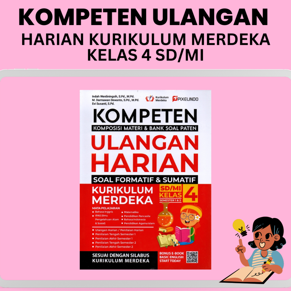 Jual Kompeten Ulangan Harian Kurikulum Merdeka SD/MI Kelas 4 Pixelindo ...