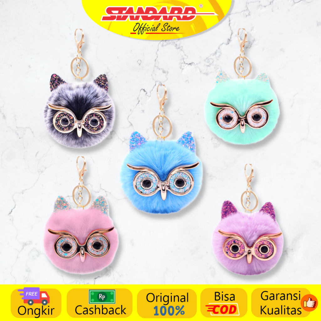 How to Crochet a Colorful Owl Keychain with Fun Tassels - DIY Crafts