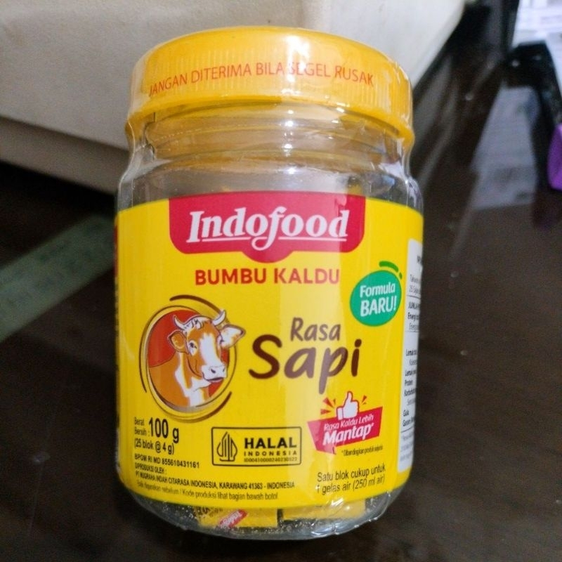 Jual Indofood Bumbu Kaldu Rasa Sapi Atau Ayam 100g isi 25 Blok | Shopee ...