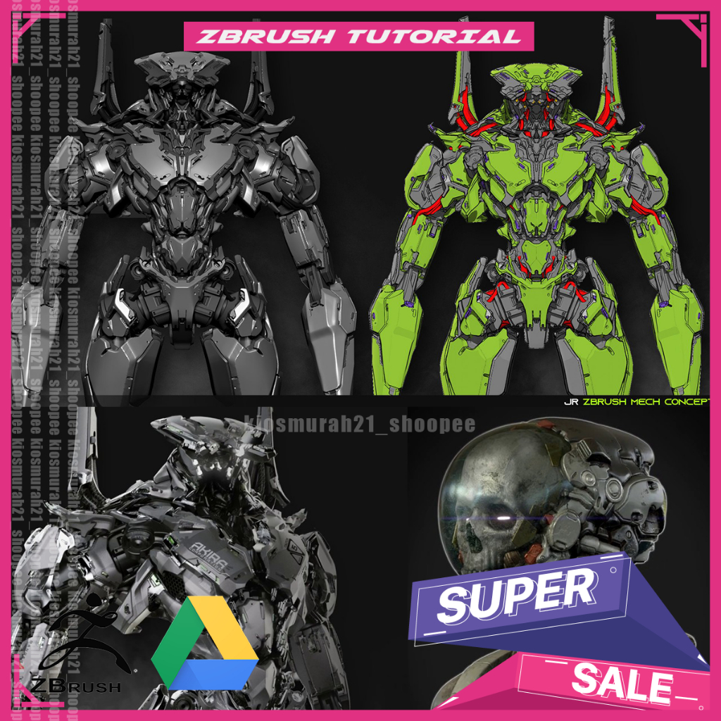 Jual ArtStation – Zbrush Mech Concept by Jonas Roscinas - Frame Zbrush ...