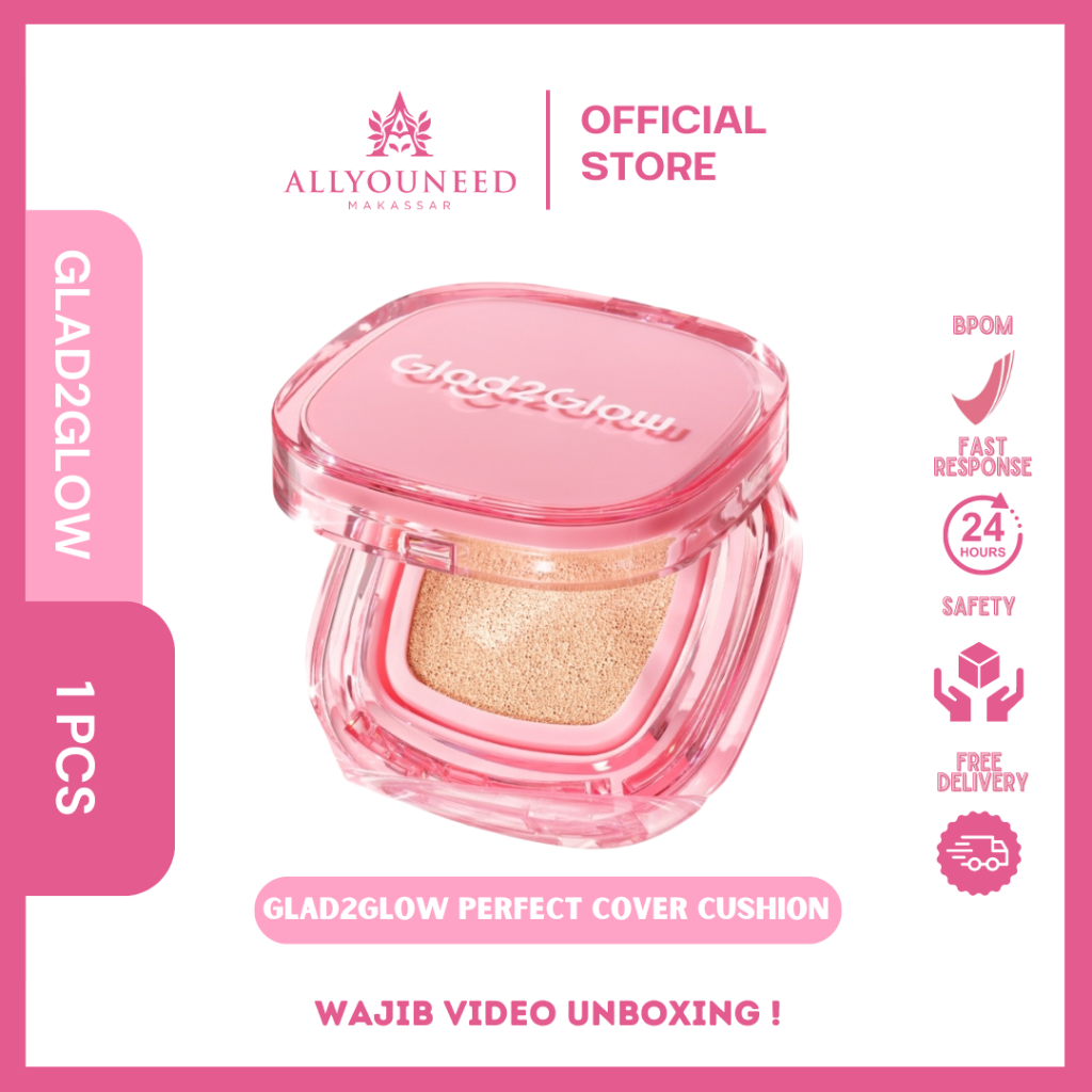 Jual (KEMASAN KOTAK) GLAD2GLOW Perfect Cover Cushion Shopee Indonesia