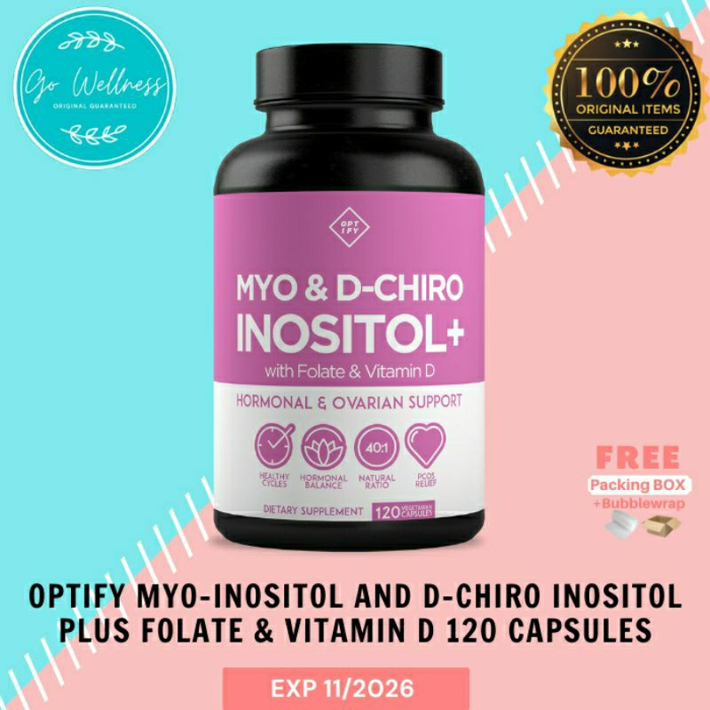 Jual OPTIFY MYO & D-CHIRO INOSITOL + WITH FOLATE & VITAMIN D | Shopee ...