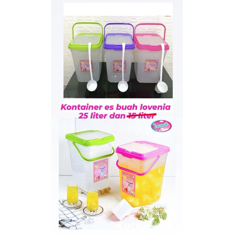 Jual KONTAINER ES BUAH 15 L PANDA READY | Shopee Indonesia