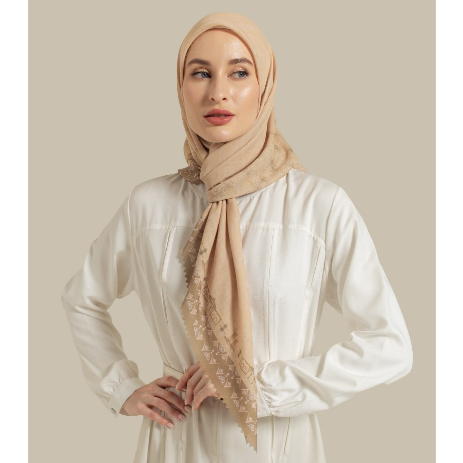 Wulang Narawangsa Hijab Segi Empat Musi Nude Kerudung Segi Empat Hijab Motif Segi Empat Hijab Voal Premium