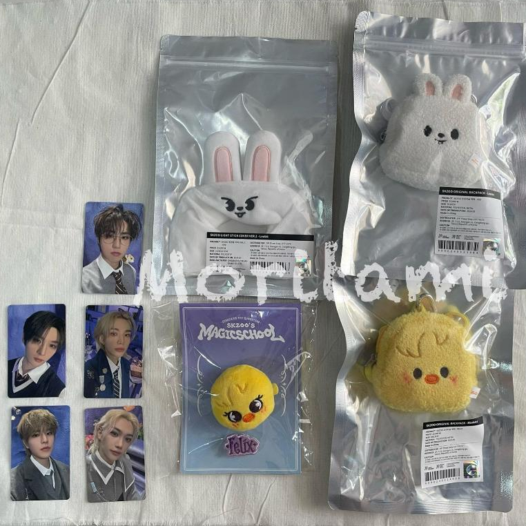 Jual Skzoo Lightstick Cover Original Backpack Badge Set Leebit Bbokari ...