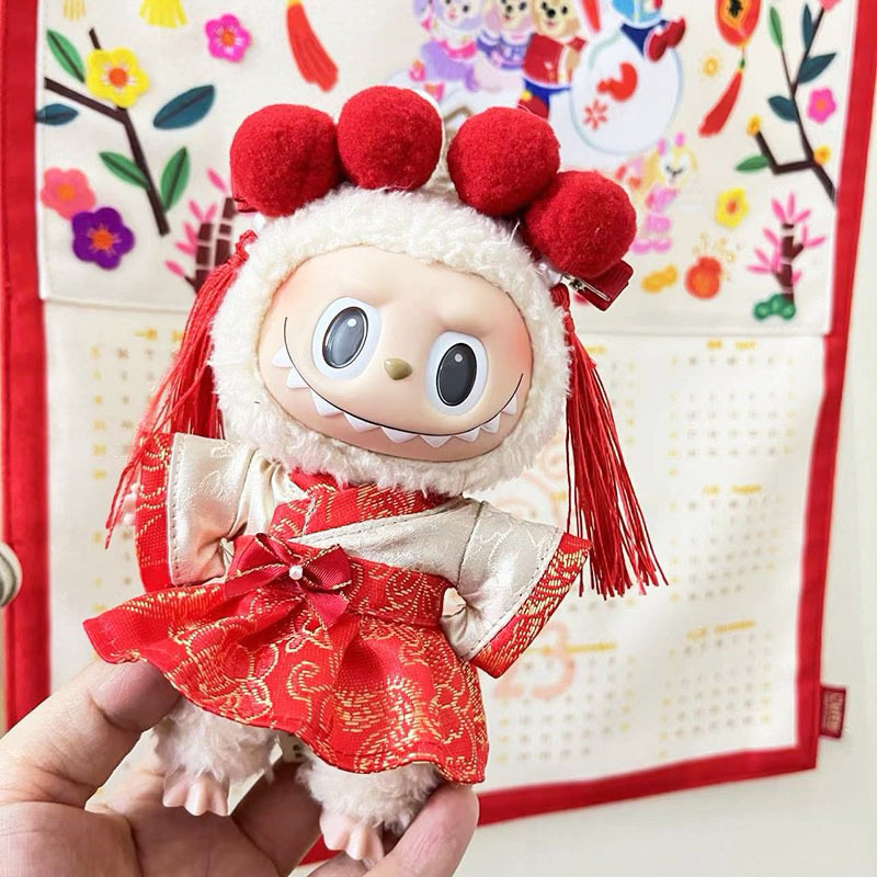Jual Labubu 17cm Chinese New Year Cheongsam Clothes Only PREORDER ...