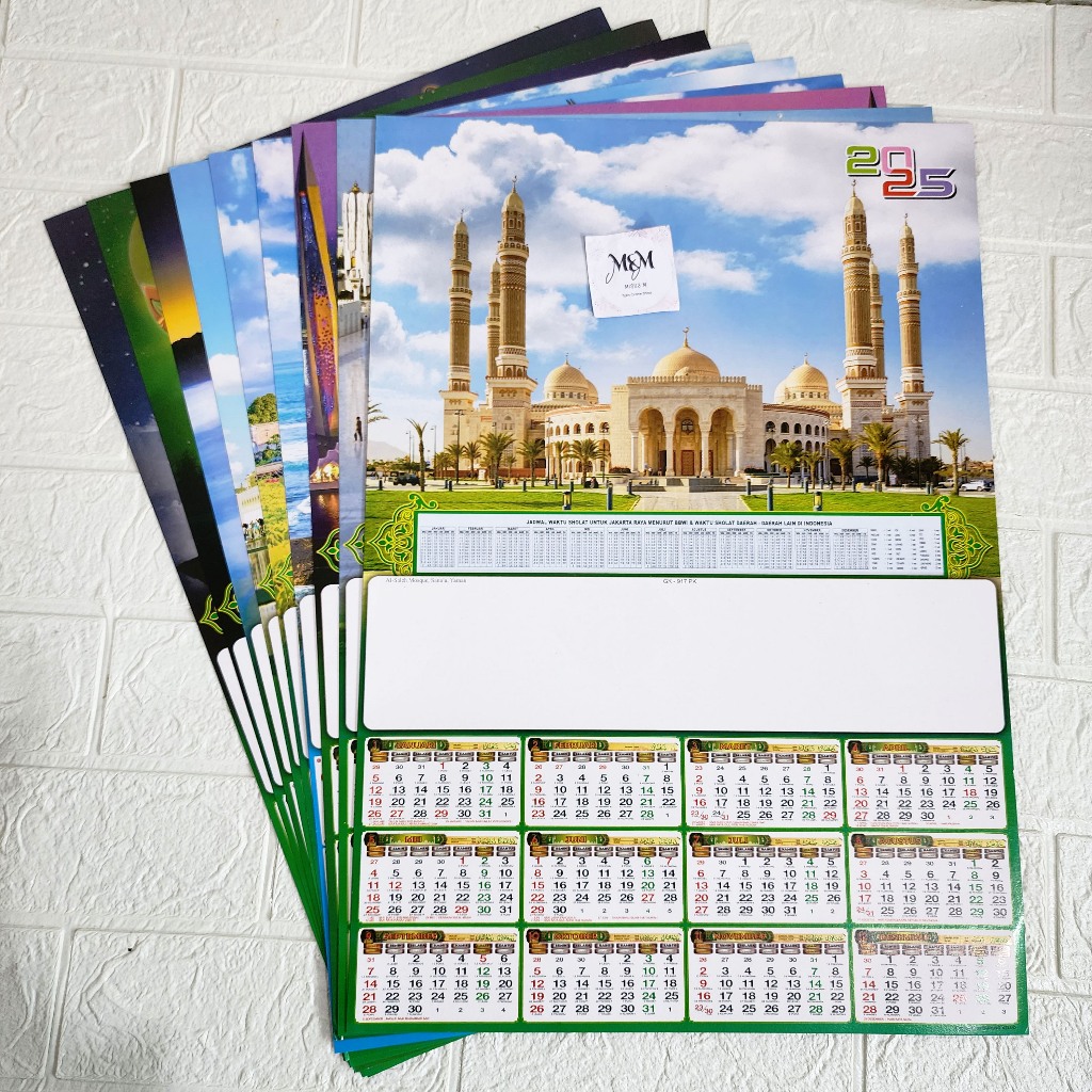Jual POSTER KALENDER DINDING TAHUN 2025 / KALENDER TERBARU 2025