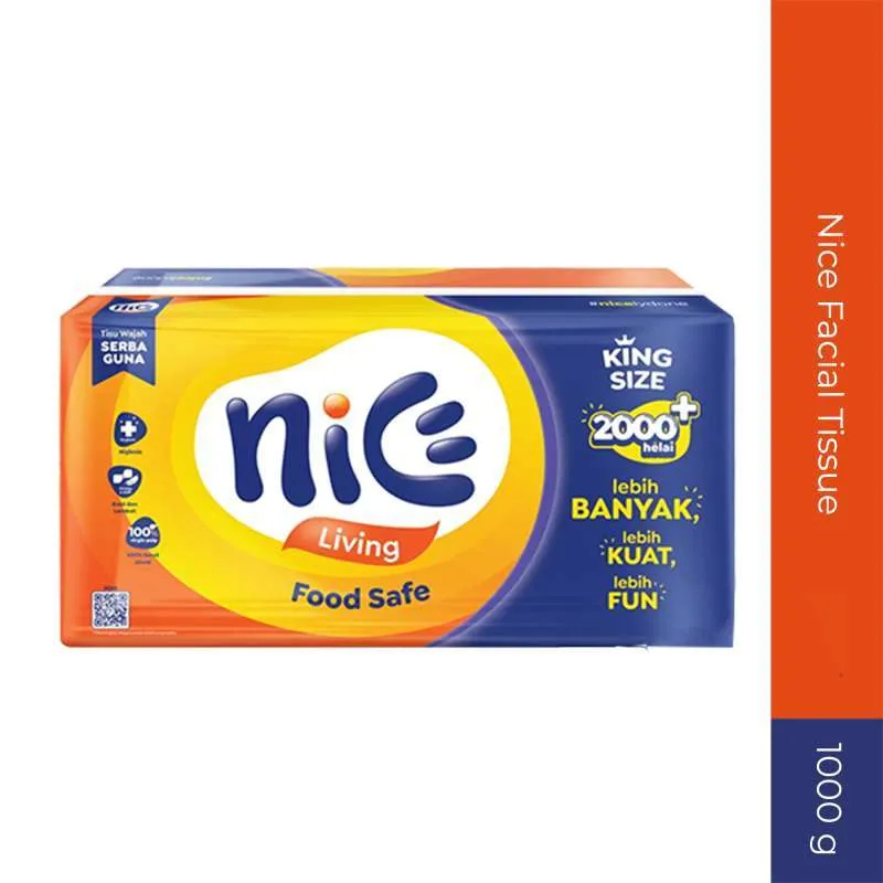 Jual Tissue Nice Facial Kiloan 1000 gram / 700 gram / 180 Sheet ...