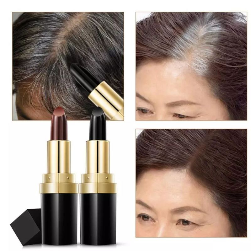 Jual Cat rambut Mini Hitam Coklat Semir Uban lipstik Bright Hair Color ...