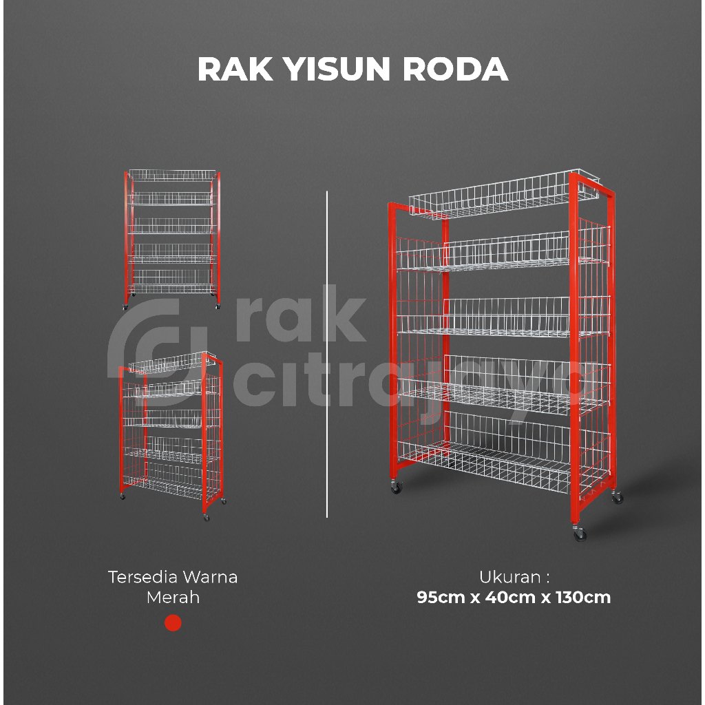 Jual YISUN RAK TOKO DISPLAY SNACK CIKI BESI JUMBO SERBAGUNA | MELODY ...