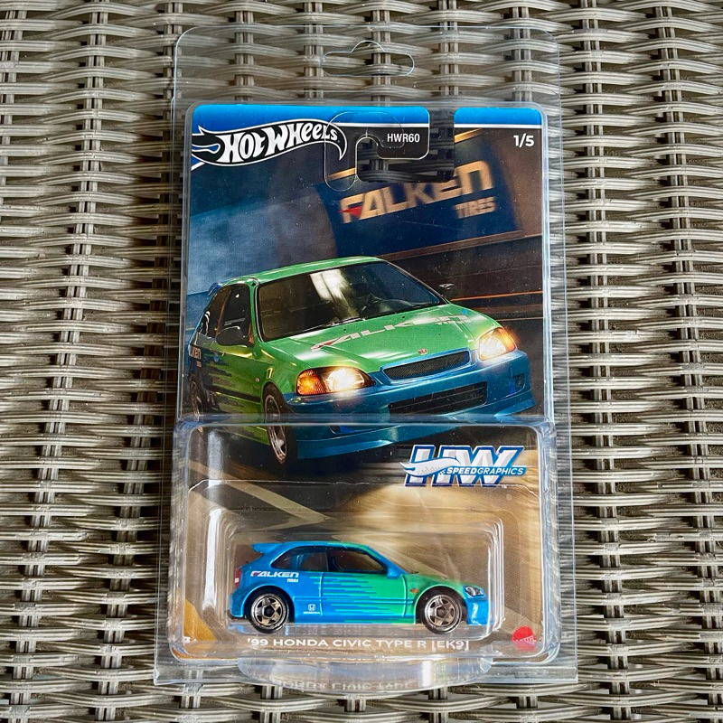 Jual Hot Wheels 99 Honda Civic Type R EK9 Falken, EK9 Putih, EK9