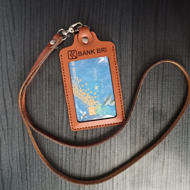 Jual ID CARD KULIT MODEL KANCING CUSTOM LOGO | Shopee Indonesia