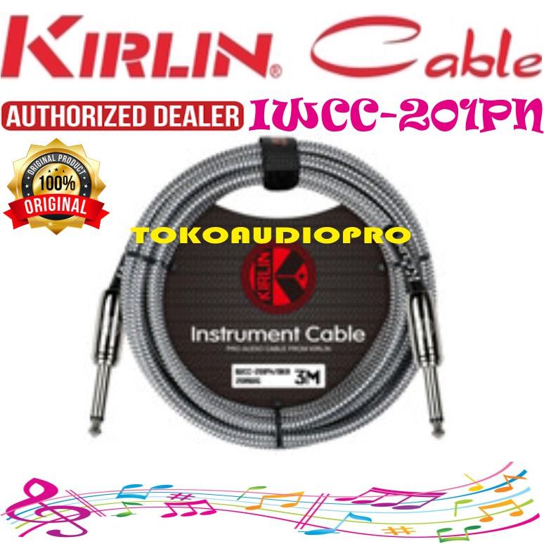 Jual Kabel KIRLIN Cable IIWCC-201PN 20AWG Guitar Cable Mono Plug Kabel ...