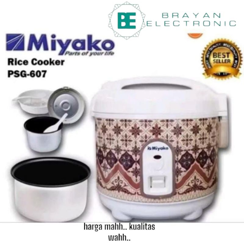 Jual PENANAK NASI RICE COOKER MIYAKO PSG-607 KAPASITAS 0,6 LITER ...