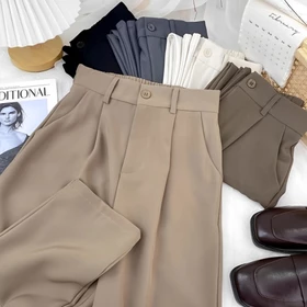 Loose Pants 332 PREMIUM Anti Kusut Celana Kulot Highwaist Bahan Jatuh Loosepants Trousers Wanita