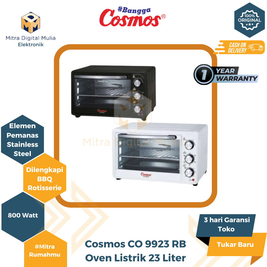 Jual Cosmos CO9923RB Oven Listrik BBQ Rotisserie 23 Liter 6 Pilihan ...