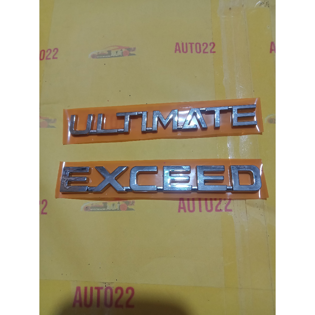 Jual Logo Emblem ULTIMATE EXCEED bagasi untuk new xpander 2022 up ...