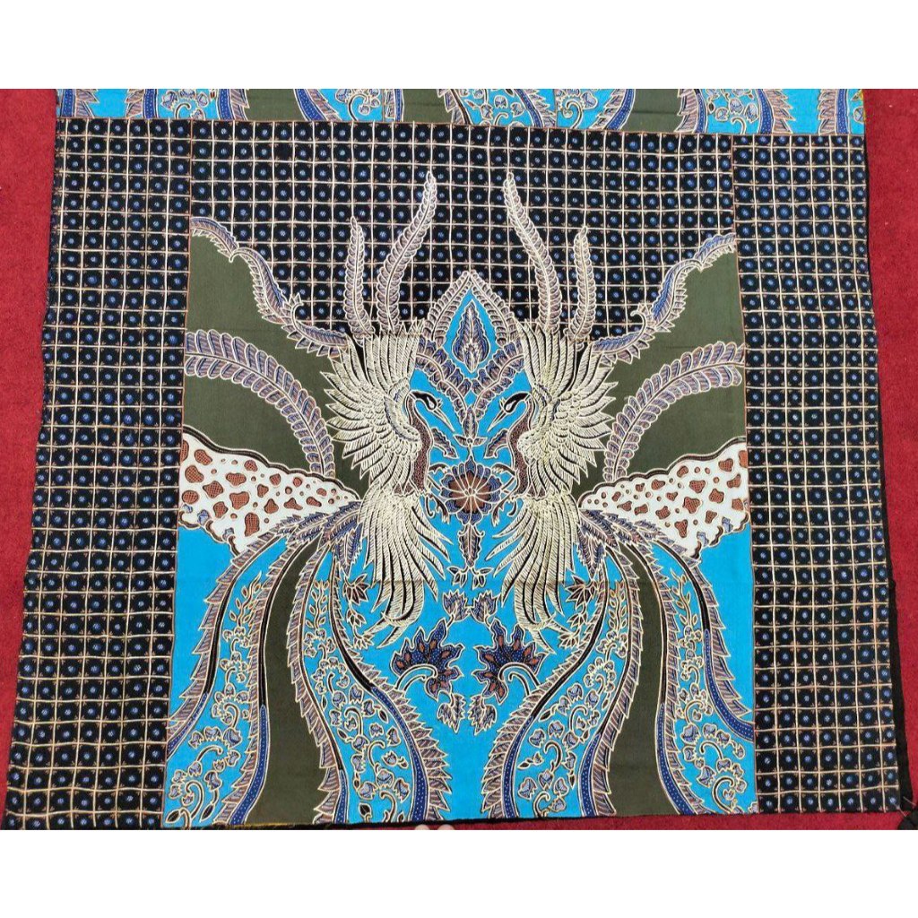 Jual Kain Batik Tulis Katun Prada Tinta Emas Exclusive Pola Kemeja Pria