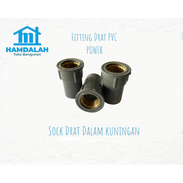Jual Shock drat dalam kuningan PVC Power | Shopee Indonesia
