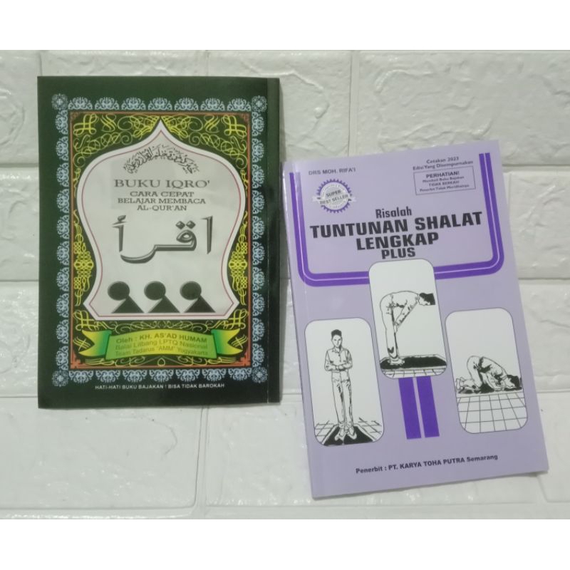 Jual PROMO PAKET HEMAT 2 BUKU IQRO JILID 1-6 BUKU TUNTUNAN SHOLAT ...