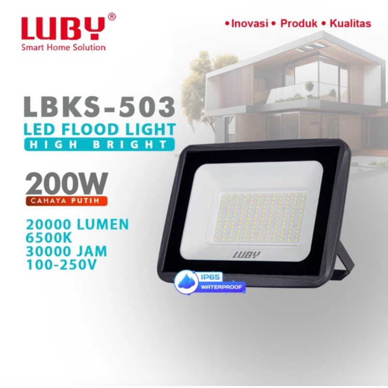Jual Lampu Tembak/Sorot LED Luby Flood Light High Bright LBKS-503 200