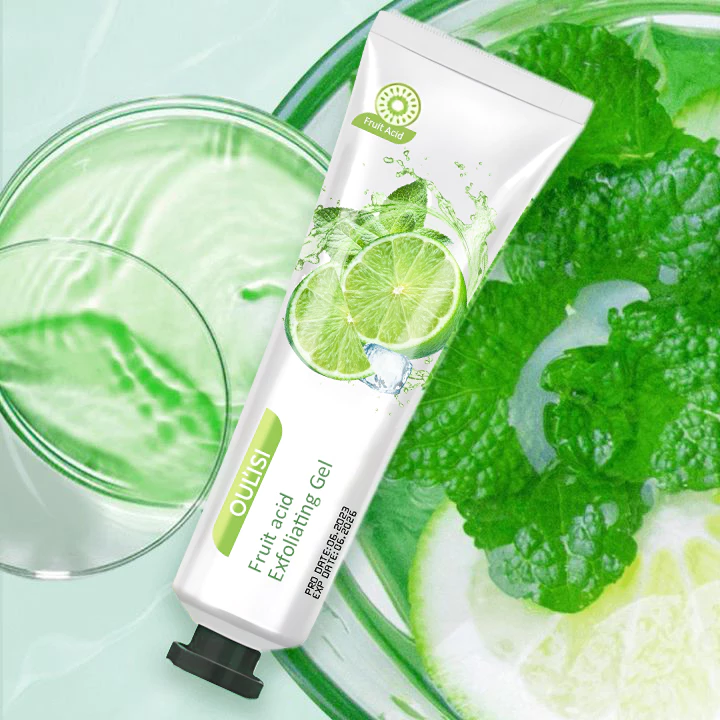 Scrub Wajah OULISI Fruit Acid Exfoliating Gel 30g Membersihkan Kulit Keratin Penuaan Mencerahkan | AutoStock