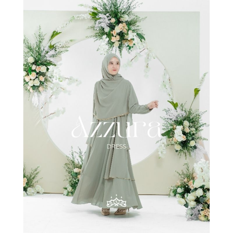 Jual {READY STOCK SIAP KIRIM} AZZURA DRESS BY KAZAMI STORE FREE GIFT ...