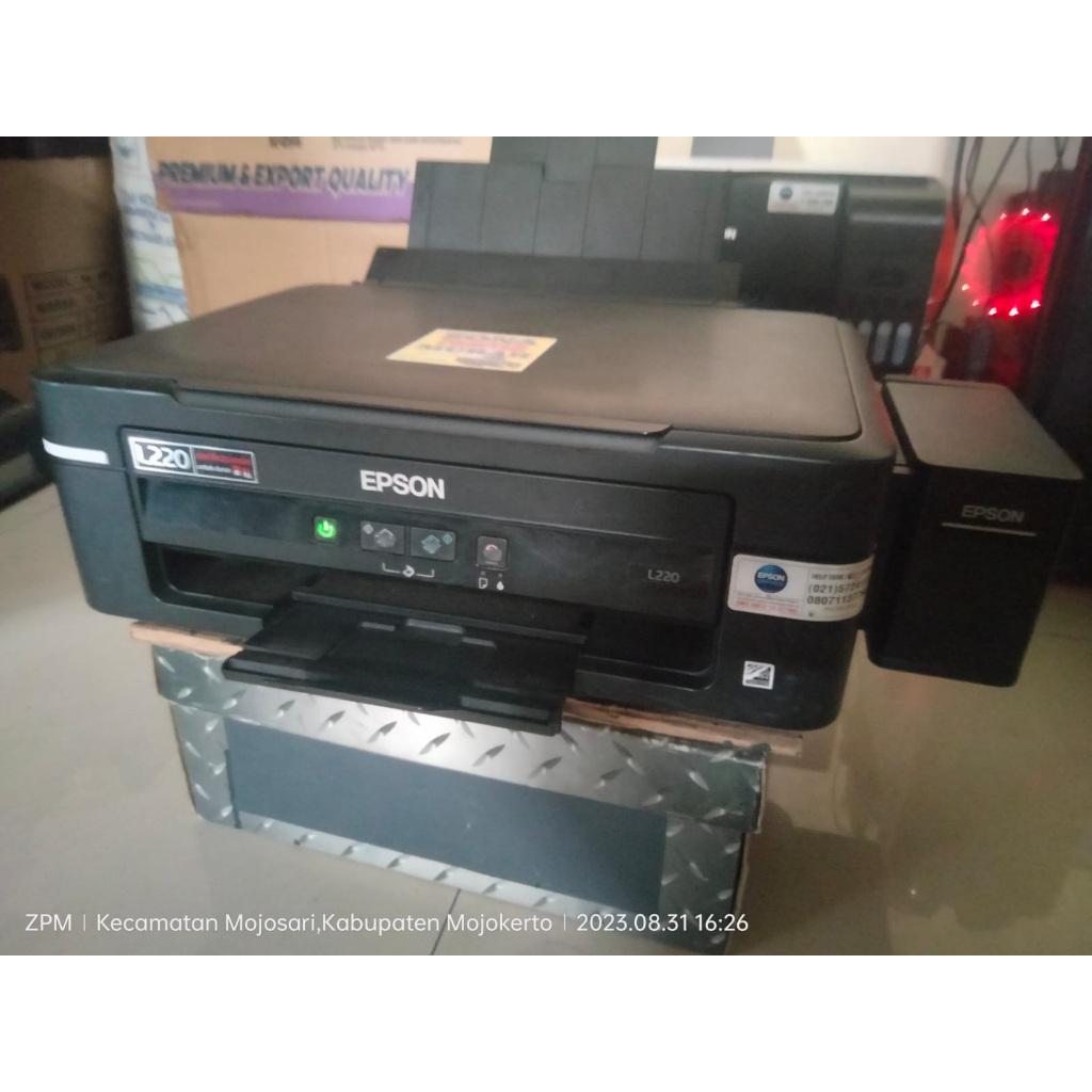 Jual printer epson L220 normal NOZEL FULL hasil cetak sesuai foto dan ...