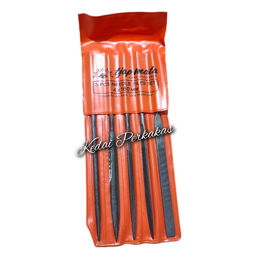 Jual Kikir besi set 5 pc 4 x 160 mm Tjap Mata / Kikir sumpit 5pcs ...