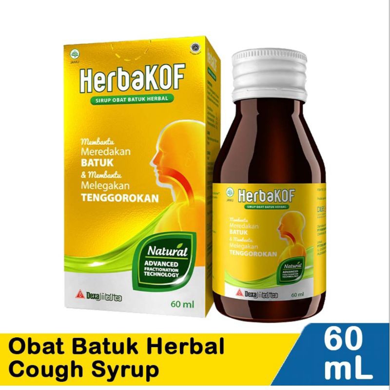Jual Herbakof Herbal Cough Syrup 60ml Shopee Indonesia