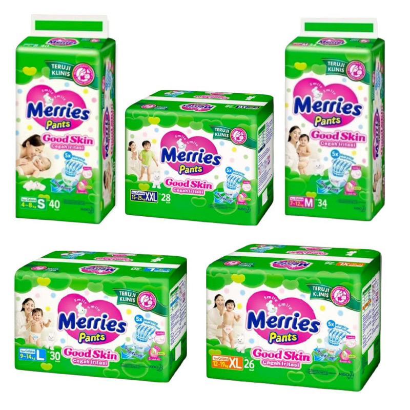 Jual Popok Merries Ukuran S,M,L,XL | Shopee Indonesia