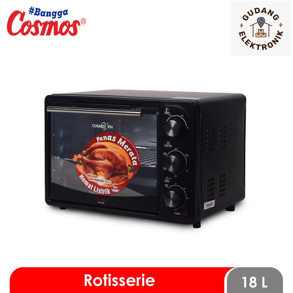 Jual Cosmos Oven Listrik Low Watt 18 Liter 300 Watt CO 9918 / Oven